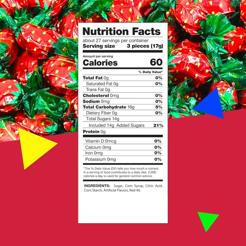 LAETAFOOD Strawberry Filled Bon Bons - 1 Pound Bag - Image 2